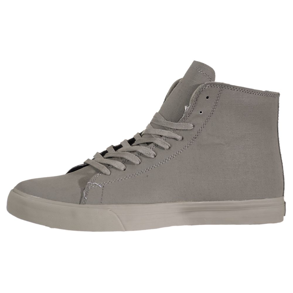 Baskets Montantes Supra Thunder High Grise Grey Gunny Tuf Homme | ITH-07343538